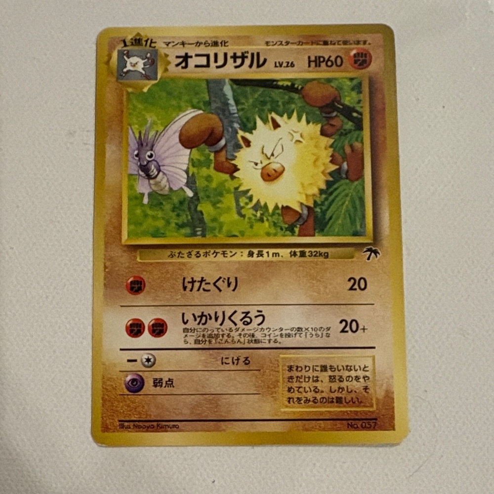 1999 japanese pokemon southern island-tropical island primeape